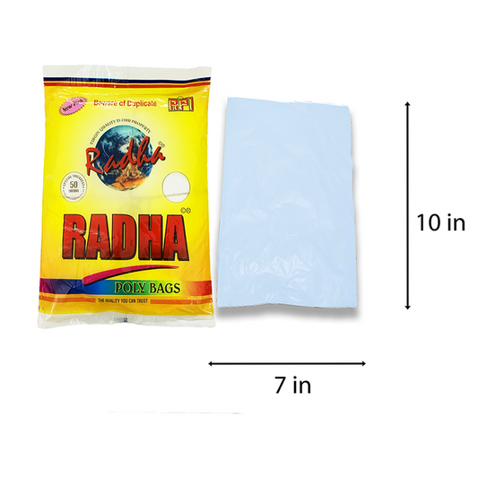 RADHA POLY BAGS 7X10 (300+pcs)