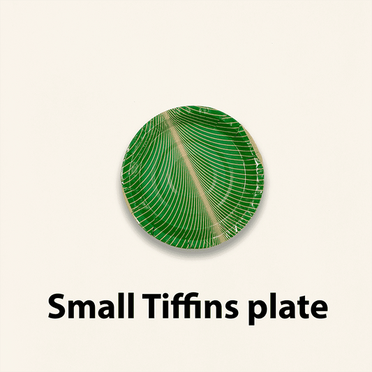 Green Tiffin Plates Small (15p)