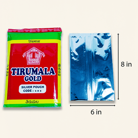 Thirumala Gold Silver Pouch 6 x 8 (90p)