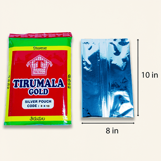 Thirumala Gold Silver Pouch 8 x 10 (90p)